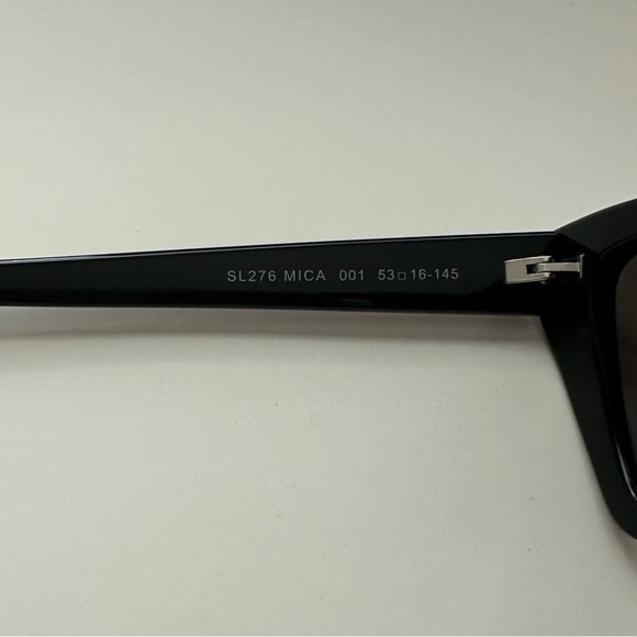 Saint Laurent Black Mica Cat Eye Sunglasses - Picture 6 of 11